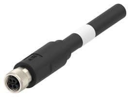 TB1143D4722-001 - AMP - TE CONNECTIVITY - TB1143D4722-001 - Sensor Cable, IP67, M8 Receptacle, Free End, 4 Positions, 500 mm, 19.7 ", RPC Series