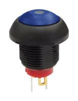 MPP12-6B207MM1CAS05L01 - MULTICOMP PRO - MPP12-6B207MM1CAS05L01 - Pushbutton Switch, White-Illuminated, MP Pushbutton Switches Round-Flat, 13.6 mm, SPST, Off-(On)