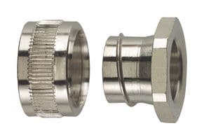 166-31204 PCS25-PC-NPB-ML - HELLERMANNTYTON - 166-31204 PCS25-PC-NPB-ML - Conduit Connector, Straight, Brass, Metallic, 20.5 mm, IP54