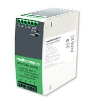MPIT240-26B48 - MULTICOMP PRO - MPIT240-26B48 - AC/DC DIN Rail Power Supply (PSU), 3 Phase, ITE, Industrial & Laboratory Equipment, 1 Output, 240 W