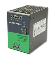 MPITF480-26B36 - MULTICOMP PRO - MPITF480-26B36 - AC/DC DIN Rail Power Supply (PSU), 3 Phase, ITE, Industrial & Laboratory Equipment, 1 Output, 480 W