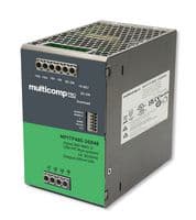 MPITF480-26B48 - MULTICOMP PRO - MPITF480-26B48 - AC/DC DIN Rail Power Supply (PSU), 3 Phase, ITE, Industrial & Laboratory Equipment, 1 Output, 480 W