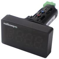MP-335PM-21 - MULTICOMP PRO - MP-335PM-21 - Panel meter, Voltage & Current, 4 digit display, Range ±2V to ±10V/ -20mA to +20mA, Supply 24V AC/DC