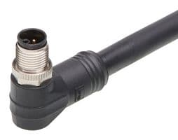 1205000352 - MOLEX - 1205000352 - Sensor Cable, M12, 90° Micro-Change Plug, Free End, 4 Positions, 5 m, 16.4 ft
