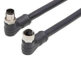 1205010260 - MOLEX - 1205010260 - Sensor Cable, M12, 90° Micro-Change Receptacle, 90° Micro-Change Plug, 4 Positions, 5 m, 16.4 ft