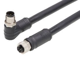 1205010255 - MOLEX - 1205010255 - Sensor Cable, M12, Micro-Change Receptacle, 90° Micro-Change Plug, 4 Positions, 20 m, 65.62 ft