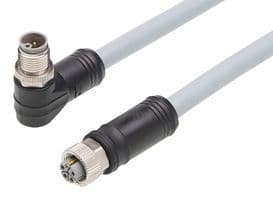 1205010122 - MOLEX - 1205010122 - Sensor Cable, M12, Micro-Change Receptacle, 90° Micro-Change Plug, 5 Positions, 15 m, 49.21 ft