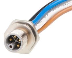 1205020022 - MOLEX - 1205020022 - Sensor Cable, M12, Micro-Change Plug, Free End, 5 Positions, 500 mm, 19.7 "