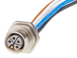 1205020024 - MOLEX - 1205020024 - Sensor Cable, M12, Micro-Change Receptacle, Free End, 5 Positions, 500 mm, 19.7 "