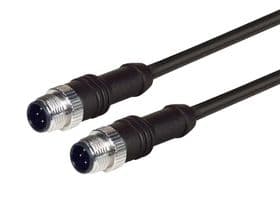 M12M124D-5 - L-COM - M12M124D-5 - Sensor Cable, M12 Plug, M12 Plug, 4 Positions, 5 m, 16.4 ft, M12M124D Series
