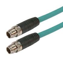 TRG607-T6T-2M - L-COM - TRG607-T6T-2M - Sensor Cable, M12 Plug, M12 Plug, 8 Positions, 2 m, 6.6 ft, TRG607-T6T Series