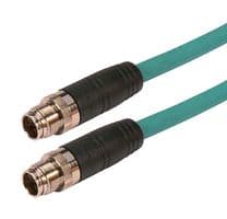 TRG607-T6T-3M - L-COM - TRG607-T6T-3M - Sensor Cable, M12 Plug, M12 Plug, 8 Positions, 3 m, 9.8 ft, TRG607-T6T Series