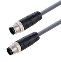 TRG881-C4G-5M - L-COM - TRG881-C4G-5M - Sensor Cable, A Coded, M12 Plug, M12 Plug, 8 Positions, 5 m, 16.4 ft, TRG881-C4G Series