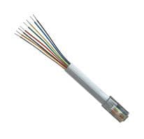 TDC005-1 - L-COM - TDC005-1 - Ethernet Cable, RJ45 Plug to Free End, Grey, 304.8 mm, 1 ft