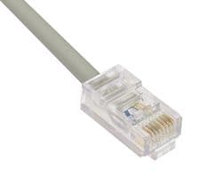 TRD450-2 - L-COM - TRD450-2 - Ethernet Cable, Cat5e, RJ45 Plug to RJ45 Plug, UTP (Unshielded Twisted Pair), Grey, 609.6 mm