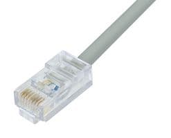 TRD450CR-5 - L-COM - TRD450CR-5 - Ethernet Cable, Cat5e, RJ45 Plug to RJ45 Plug, UTP (Unshielded Twisted Pair), Grey, 1.5 m, 5 ft