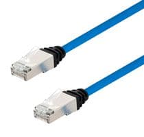 TRD628ALS-BLU-20 - L-COM - TRD628ALS-BLU-20 - Ethernet Cable, Cat6a, RJ45 Plug to RJ45 Plug, STP (Shielded Twisted Pair), Blue, 6.1 m, 20 ft