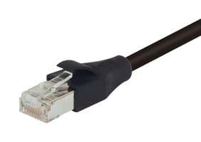 TRD695DSZ-BLK-25 - L-COM - TRD695DSZ-BLK-25 - Ethernet Cable, Cat6, RJ45 Plug to RJ45 Plug