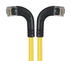 TRD695RA8Y-5 - L-COM - TRD695RA8Y-5 - Ethernet Cable, Cat6, 90° RJ45 Plug to 90° RJ45 Plug, UTP (Unshielded Twisted Pair), Yellow