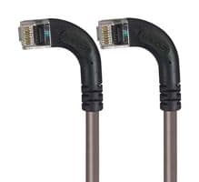 TRD695RA9GRY-1 - L-COM - TRD695RA9GRY-1 - Ethernet Cable, Cat6, 90° RJ45 Plug to 90° RJ45 Plug, UTP (Unshielded Twisted Pair), Grey