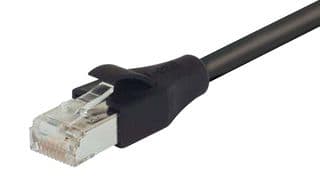 TRD695SCR-BLK-5 - L-COM - TRD695SCR-BLK-5 - Ethernet Cable, Cat6, RJ45 Plug to RJ45 Plug, STP (Shielded Twisted Pair), Black, 1.52 m, 5 ft