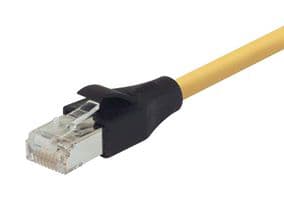 TRD695SCR-Y-100 - L-COM - TRD695SCR-Y-100 - Ethernet Cable, Cat6, RJ45 Plug to RJ45 Plug, Yellow, 30.5 m, 100 ft