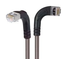 TRD695SRA10GRY-1 - L-COM - TRD695SRA10GRY-1 - Ethernet Cable, Cat6, 90° RJ45 Plug to 90° RJ45 Plug, FTP (Foiled Twisted Pair), Grey, 304.8 mm