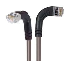 TRD695SRA10GRY-3 - L-COM - TRD695SRA10GRY-3 - Ethernet Cable, Cat6, 90° RJ45 Plug to 90° RJ45 Plug, FTP (Foiled Twisted Pair), Grey, 914.4 mm