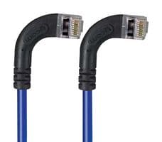 TRD695SRA14BL-2 - L-COM - TRD695SRA14BL-2 - Ethernet Cable, Cat6, 90° RJ45 Plug to 90° RJ45 Plug, FTP (Foiled Twisted Pair), Blue, 609.6 mm