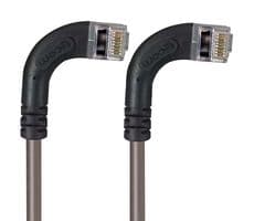 TRD695SRA14GRY-25 - L-COM - TRD695SRA14GRY-25 - Ethernet Cable, Cat6, 90° RJ45 Plug to 90° RJ45 Plug, FTP (Foiled Twisted Pair), Grey, 7.6 m