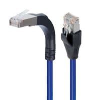 TRD695SRA15BLU-3 - L-COM - TRD695SRA15BLU-3 - Ethernet Cable, Cat6, 90° RJ45 Plug to RJ45 Plug, FTP (Foiled Twisted Pair), Blue, 914.4 mm, 3 ft