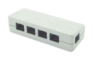 JMOD4U-1 - L-COM - JMOD4U-1 - Splitter, ISDN, 5 RJ45 8x8, Fully Wired, Shielded
