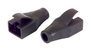 MPC45D45-BLK - L-COM - MPC45D45-BLK - Connector Accessory, Black, Snagless Boot, L-Com TDS8PC5 & TDS8PC6 Series Shielded RJ45 Plugs