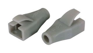 MPC45D60-DGRY - L-COM - MPC45D60-DGRY - Connector Accessory, Dark Gray, Snagless Boot, L-Com TDS8PC5 & TDS8PC6 Series Shielded RJ45 Plugs