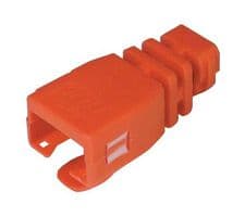TDS8CVR-RD - L-COM - TDS8CVR-RD - Connector Accessory, Strain Relief Boot, L-Com TDS8 Series RJ45 Plugs, PP (Polypropylene)