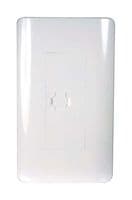 MWP401K-WT - L-COM - MWP401K-WT - Faceplate, 4.7" x 2.8", Modular Wall Plate, RJ45 Connectors, 1