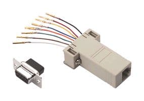 RBA098F - L-COM - RBA098F - In-Line Adapter, Adaptor, In-Line, D Sub, RJ45