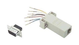 RBA098M - L-COM - RBA098M - In-Line Adapter, Adaptor, In-Line, D Sub, RJ45