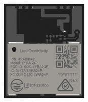 453-00142R - EZURIO - 453-00142R - Bluetooth Module, BLE 5.3, 2 Mbps, -98.5 dBm, 1.8 V to 3.8 V, -40 °C to 105 °C