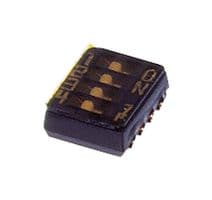 CHS-04TA1 - NIDEC COMPONENTS - CHS-04TA1 - DIP / SIP Switch, 4 Circuits, Slide, Surface Mount, SPST-NO, 6 V, 100 mA