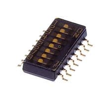 CHS-08TB1 - NIDEC COMPONENTS - CHS-08TB1 - DIP / SIP Switch, 8 Circuits, Slide, Surface Mount, SPST-NO, 6 V, 100 mA