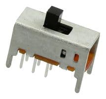 MFS201N-19-Z - NIDEC COMPONENTS - MFS201N-19-Z - Slide Switch, Subminiature, DPDT, On-On, Through Hole, MFS Series, 300 mA