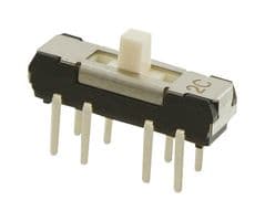 CL-SB-23C-01 - NIDEC COMPONENTS - CL-SB-23C-01 - Slide Switch, DP3T, On-On-On, Through Hole, CL-SB Series, 200 mA