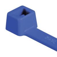 116-01816 T18R-PA66-BU - HELLERMANNTYTON - 116-01816 T18R-PA66-BU - Cable Tie, Nylon 6.6 (Polyamide 6.6), Blue, 100 mm, 2.5 mm, 22 mm, 80 N