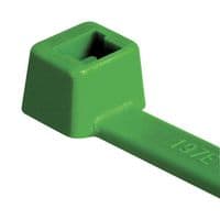 116-08015 T80R-PA66-GN - HELLERMANNTYTON - 116-08015 T80R-PA66-GN - Cable Tie, Nylon 6.6 (Polyamide 6.6), Green, 210 mm, 4.7 mm, 55 mm, 355 N