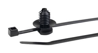 150-31090 T30RFT6LG-PA66HS/PA66HIRHS-BK - HELLERMANNTYTON - 150-31090 T30RFT6LG-PA66HS/PA66HIRHS-BK - CABLE TIE, 148MM, NYLON 6.6 HS/HIR, 135N