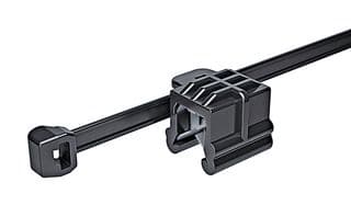 156-00007 T50ROSEC24-PA66HS/PA66HIRHS-BK - HELLERMANNTYTON - 156-00007 T50ROSEC24-PA66HS/PA66HIRHS-BK - CABLE TIE, 200MM, NYLON 6.6 HS/HIR, 225N