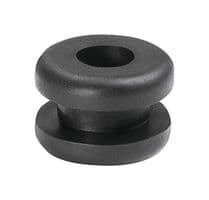 633-02020 HV1201B-PVC-FR-BK - HELLERMANNTYTON - 633-02020 HV1201B-PVC-FR-BK - Grommet, Edge Protection, Open, 4 mm, 5 mm, PVC (Polyvinylchloride), 6.4 mm, 2.5 mm