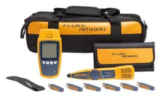MS2-100-IE - FLUKE NETWORKS - MS2-100-IE - Cable Verifier Kit, Ethernet Basic Kit, Multi-Connector Adapter, RJ45/Cat 6A Patch Cords, Bag