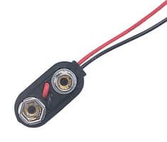 440006P - MULTICOMP PRO - 440006P - Battery Contact, PP3 (9V), Wire Leads, Copper